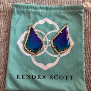 Kendra Scott Blue Iridescent Earrings